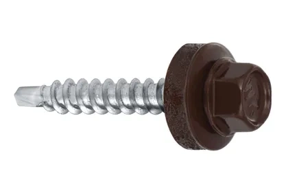 Farmářský skrutka s EPDM základňou pre obklady pro drevo 4,8 x 35 RAL 8017 250ks